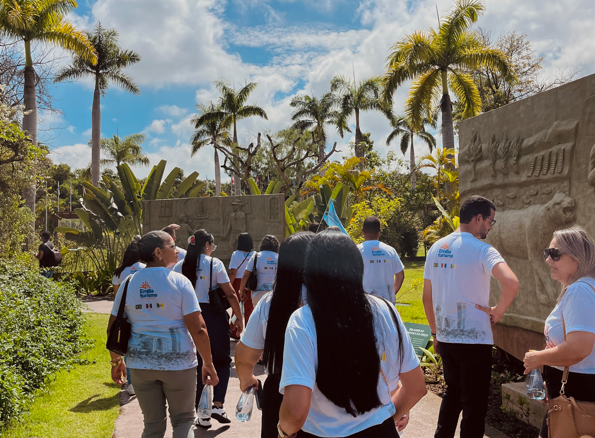 Experiência no Parque Três Pescadores, em Aparecida